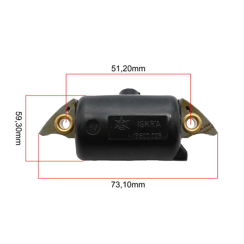 Bobina Tomos 6V bijelo Iskra paljenje Kina - MotoParts Plus