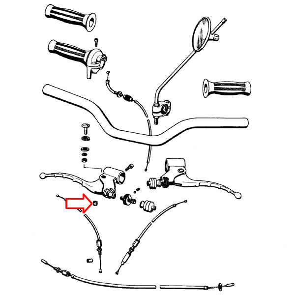 Svornjak ručke Tomos T15 E90 - MotoParts Plus