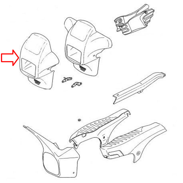 Maska fara A3, A35 Tomos-replika - MotoParts Plus