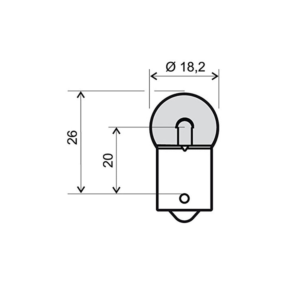 Žarulja 6V 5W BA15S G18 RMS
