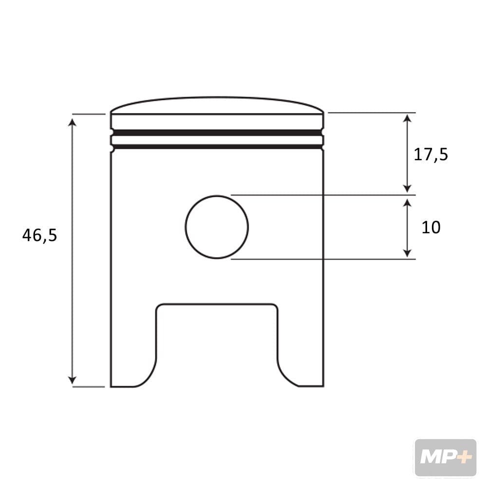 Klip Tomos fi 40x10 mm L karika SUKOKI SH0564