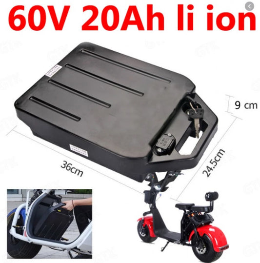 Baterija za električni skuter City Coco 60V 20Ah Li-ion, odvojiva