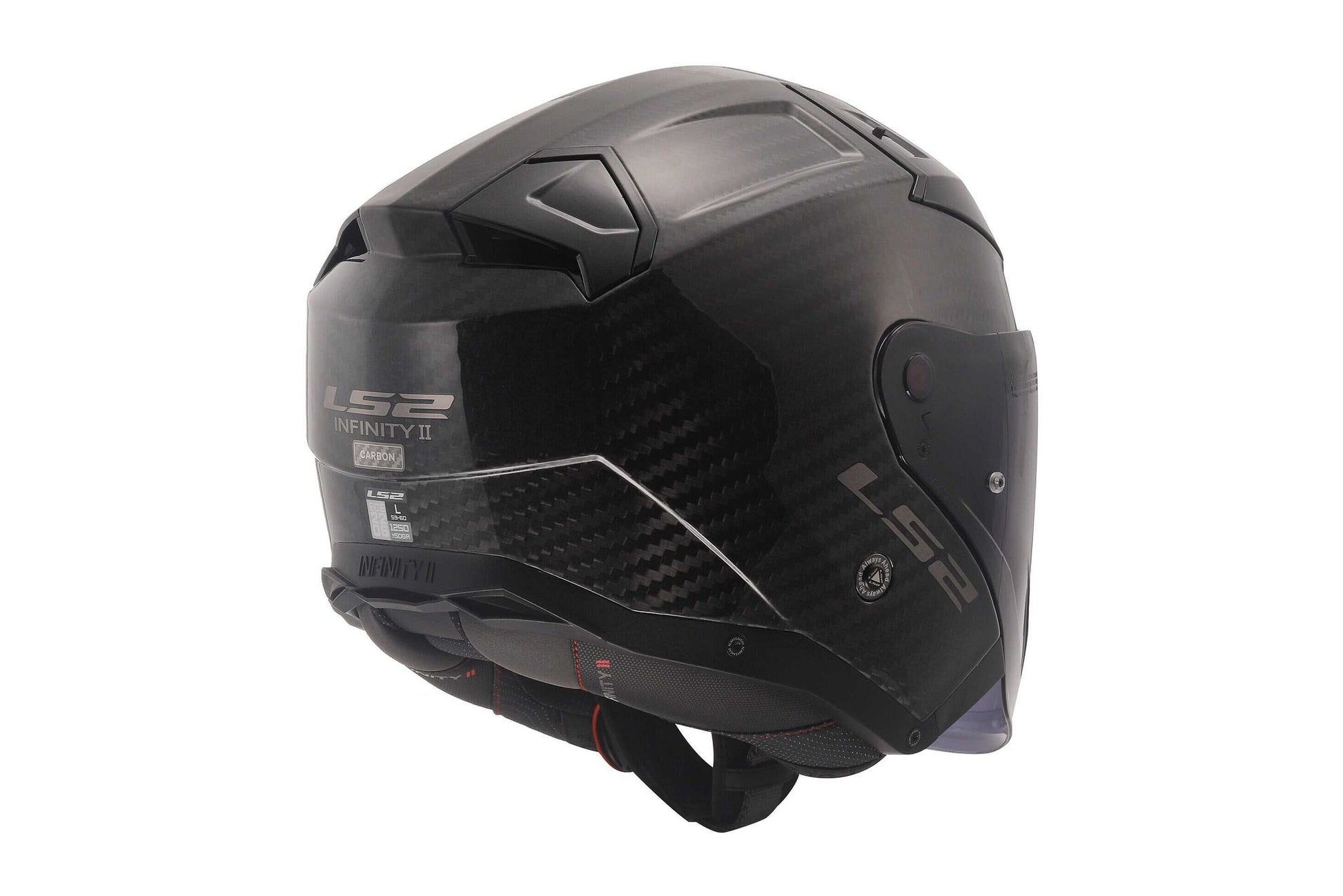 Otvorena motociklistička kaciga LS2 OF603 INFINITY II C MATT CARBON -06 M