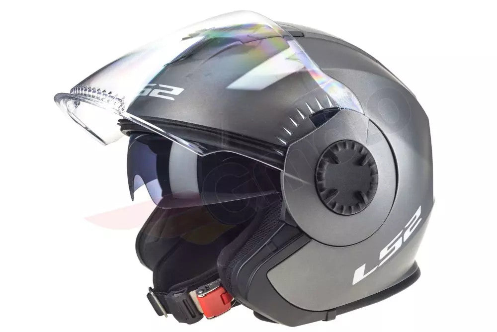 Motociklistička otvorena kaciga LS2 OF570 VERSO SOLID MATT TITANIUM XS