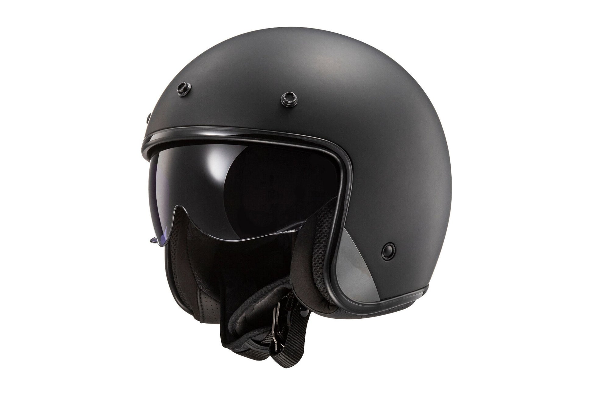 Otvorena motociklistička kaciga LS2 OF601 BOB II SOLID MATT BLACK-06 M
