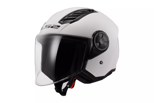 Motociklistička otvorena kaciga LS2 OF616 AIRFLOW II SOLID WHITE-06 L